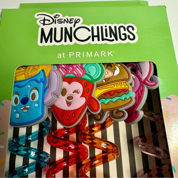 NWT. Disney Primark munchlings straws 4 pack. Adorable twisty plastic straws - Picture 1 of 16